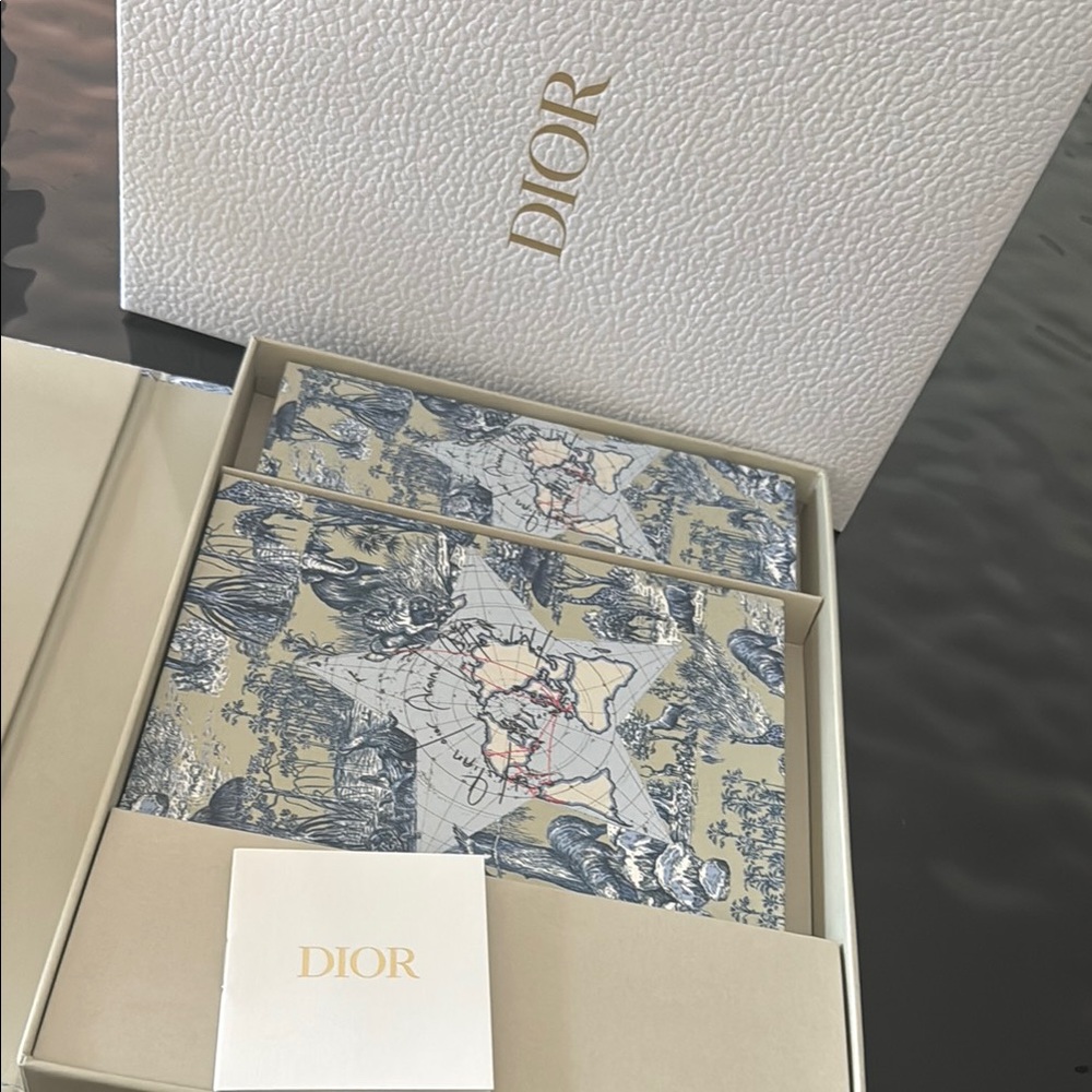 Dior Blue and Cream Stationery Set